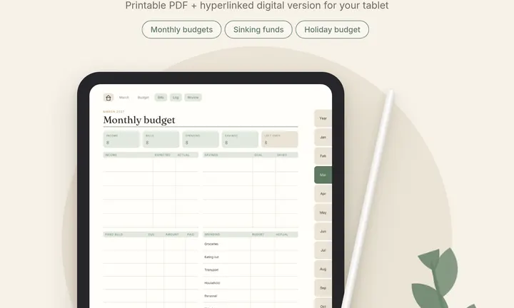 2027 Budget Planner product preview